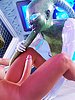 Green-skinned alien gives pleasure - First Contact 4 Experimental pussys by Golden master
